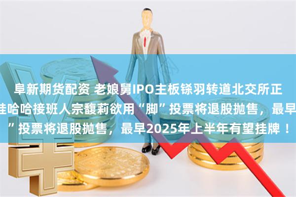 阜新期货配资 老娘舅IPO主板铩羽转道北交所正式重启上市辅导背后：娃哈哈接班人宗馥莉欲用“脚”投票将退股抛售，最早2025年上半年有望挂牌 ！